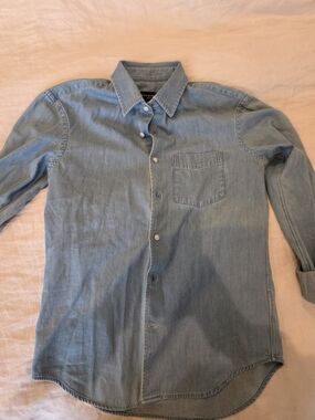 Club Monaco Light Blue Denim Shirt